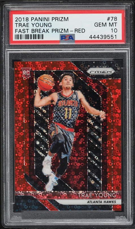 2023 Panini Contenders Optic Veteran Ticket Red Trae Young AUTO