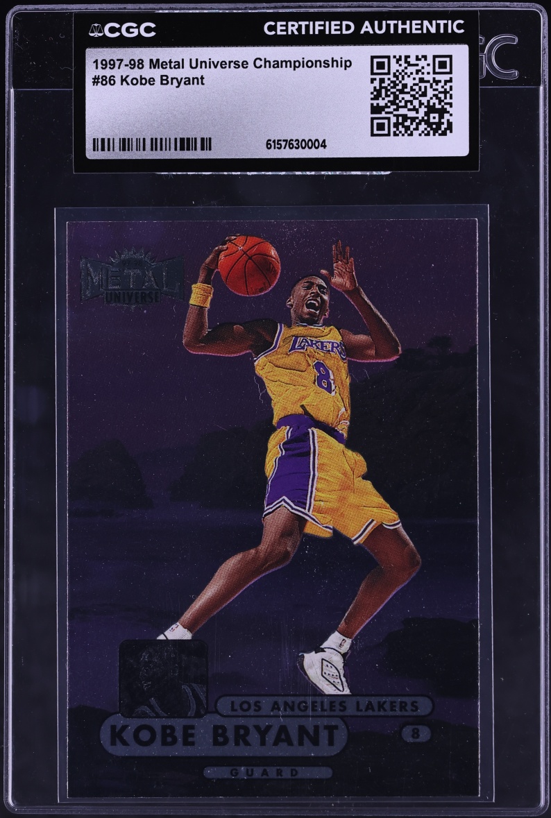 1997 Metal Universe Championship Kobe Bryant #86 CGC AUTH
