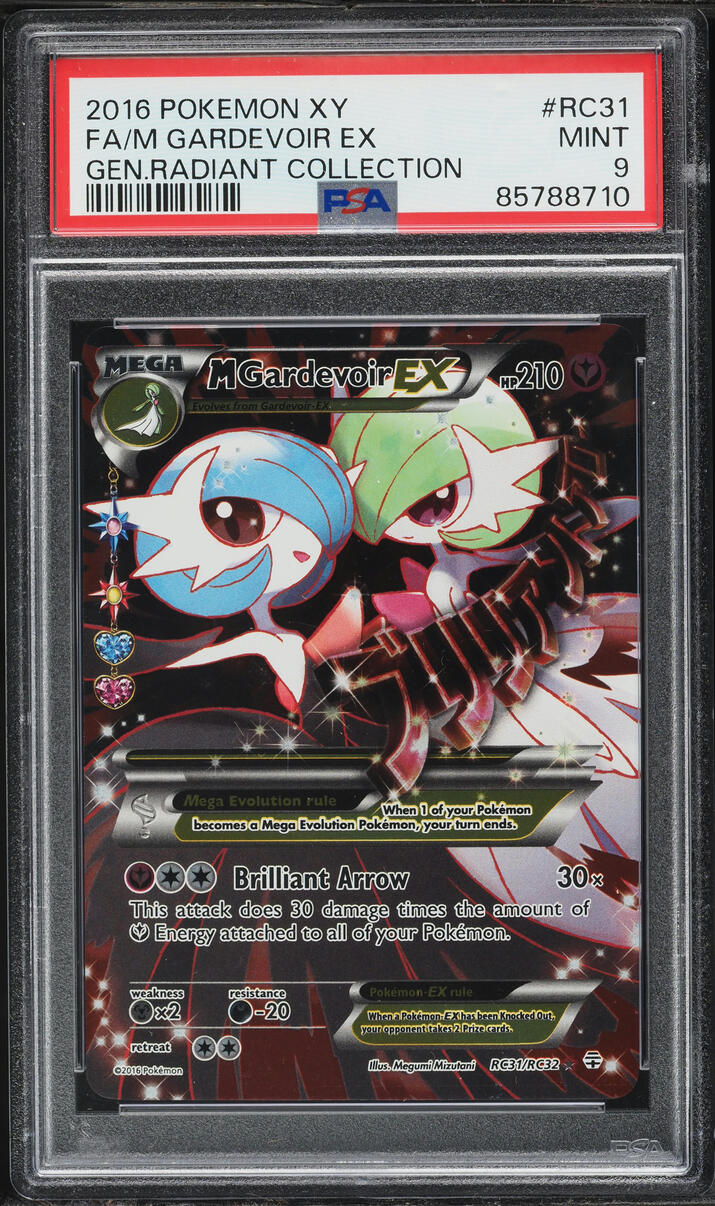 2016 Pokemon XY Generations Radiant Collection Full Art M Gardevoir EX #RC31 PSA 9 MINT