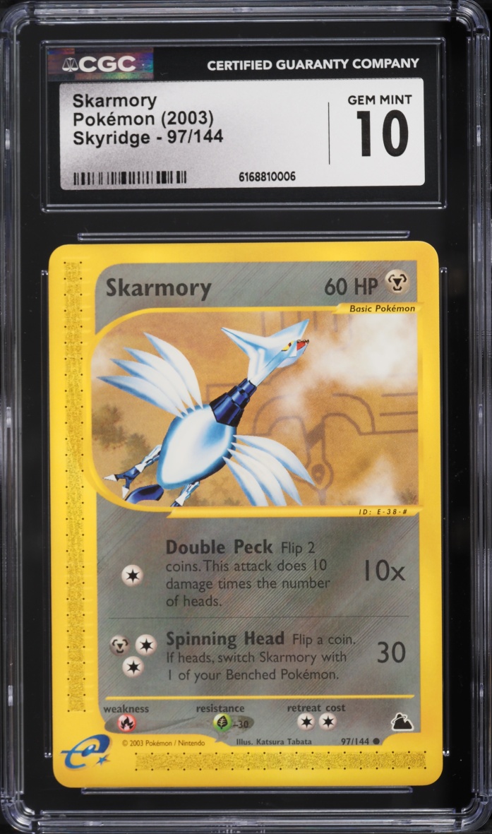 2003 Pokemon Skyridge Skarmory #97 CGC 10 GEM MINT