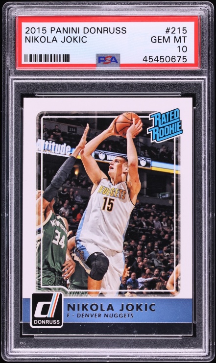 2015 Donruss Basketball Nikola Jokic ROOKIE #215 PSA 10 GEM MINT
