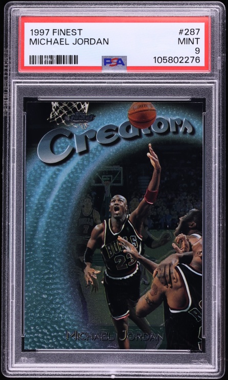 1997 Finest Basketball Michael Jordan #287 PSA 9 MINT