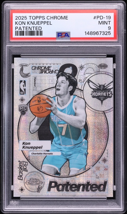 2025 Topps Chrome Patented Kon Knueppel ROOKIE #PD-19 PSA 9 MINT