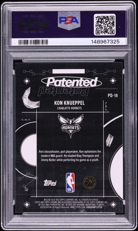 2025 Topps Chrome Patented Kon Knueppel ROOKIE #PD-19 PSA 9 MINT