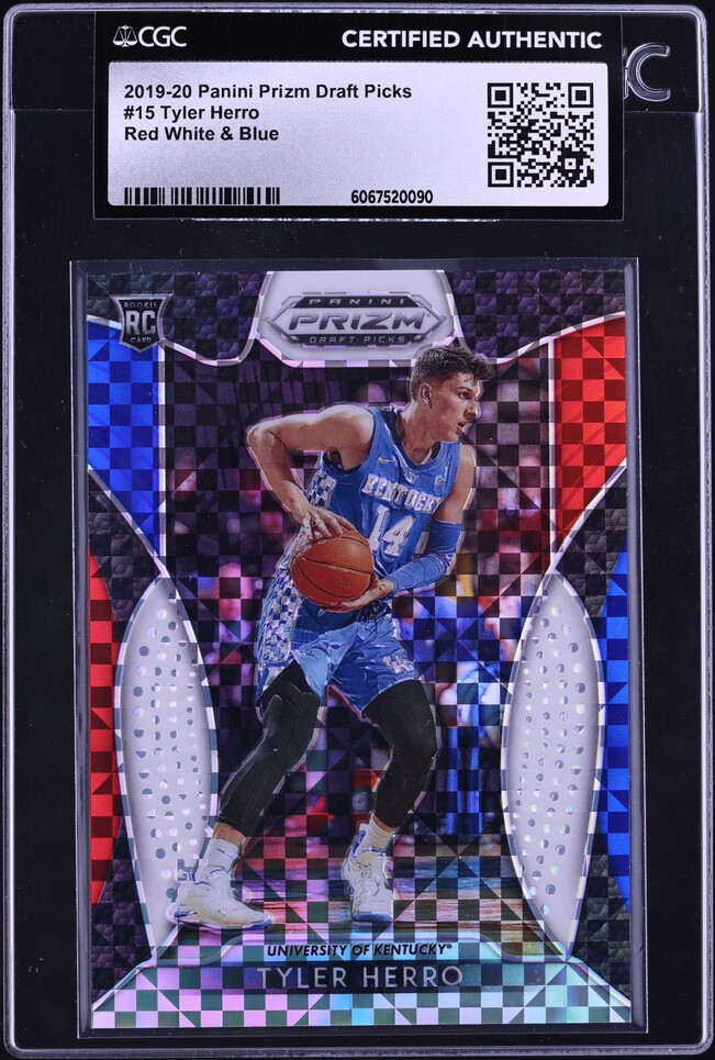 2019 Panini Prizm Draft Picks Tyler Herro ROOKIE #15 CGC