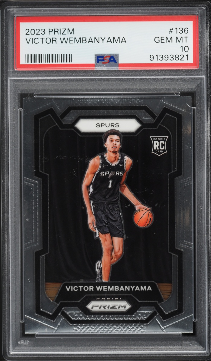 2023 Panini Prizm Victor Wembanyama ROOKIE #136 PSA 10 GEM MINT