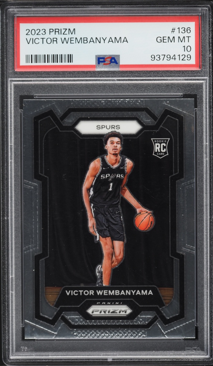 2023 Panini Prizm Victor Wembanyama ROOKIE #136 PSA 10 GEM MINT