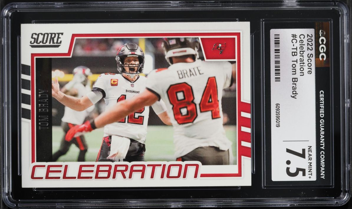2022 Score Celebration Tom Brady #C-TB CGC 7.5 NRMT+