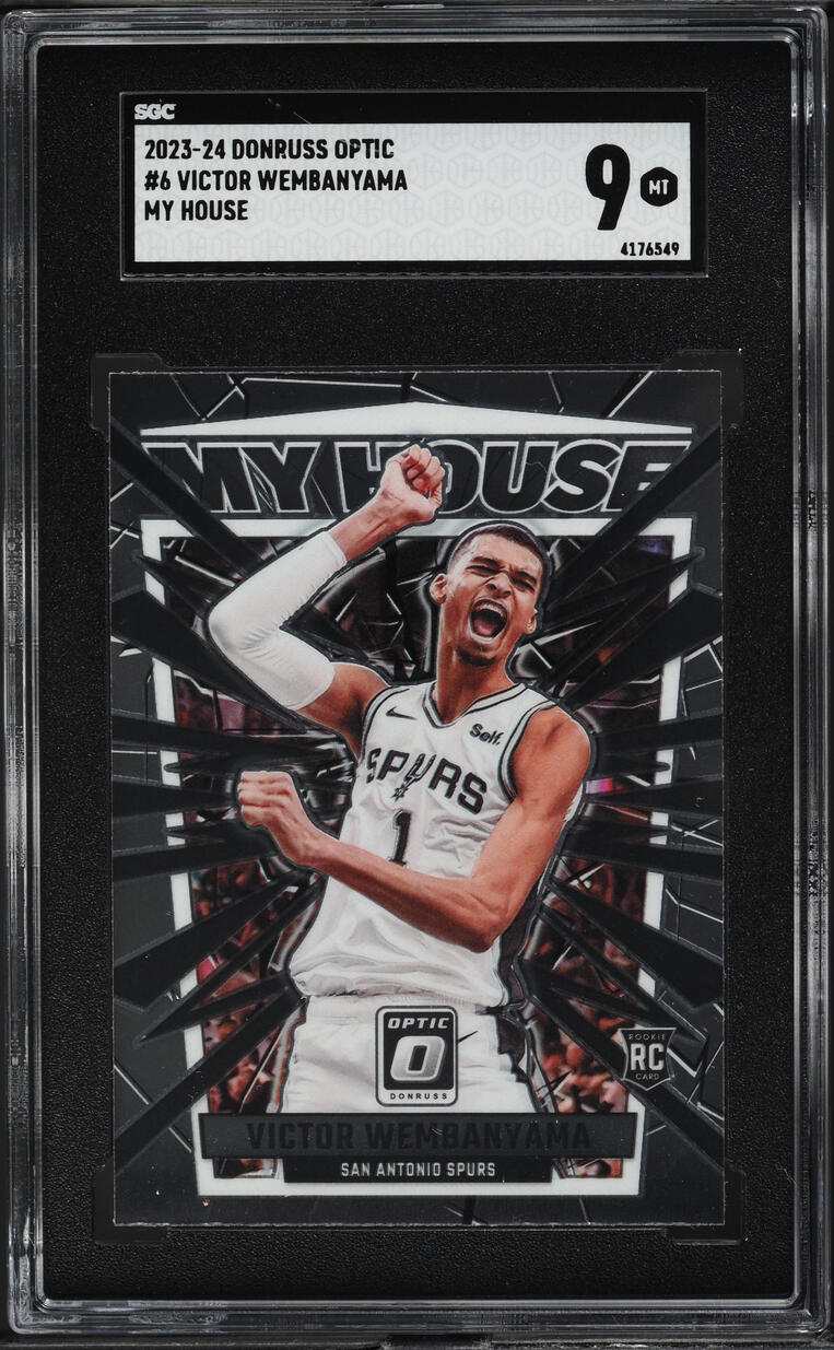 2023 Donruss Optic My House Victor Wembanyama ROOKIE #6 SGC 9 MINT