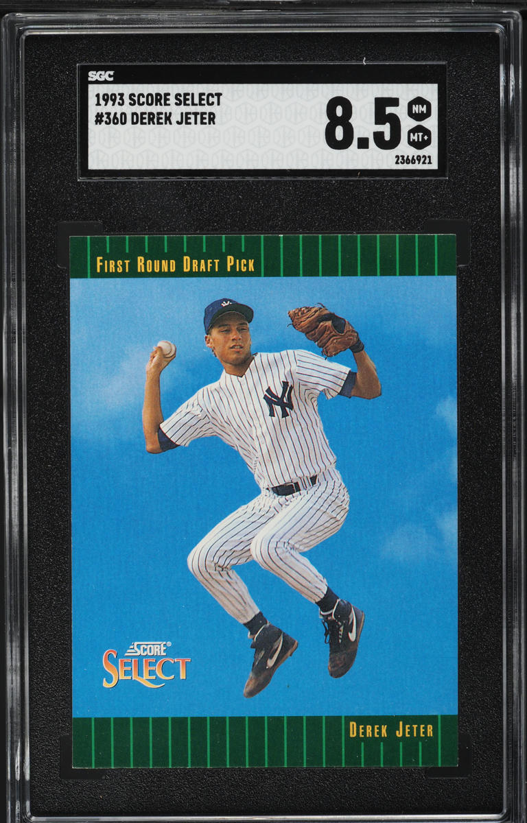 1993 Score Select Derek Jeter ROOKIE #360 SGC 8.5 NM-MT+ on Fanatics ...