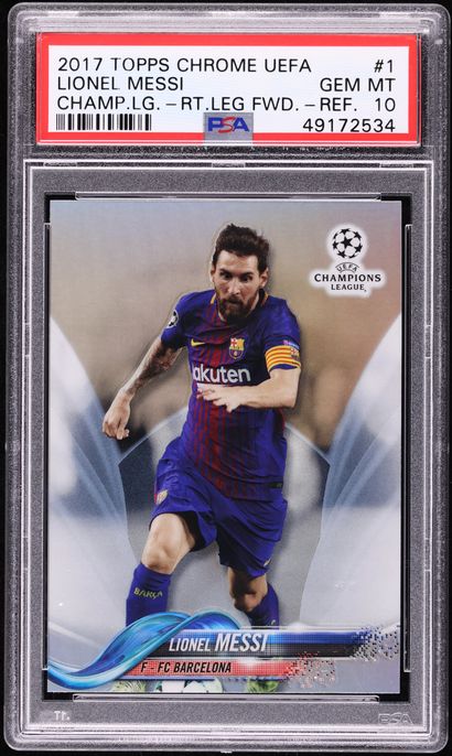 2017 Topps Chrome UEFA Kylian Mbappe ROOKIE #41 PSA 10 GEM