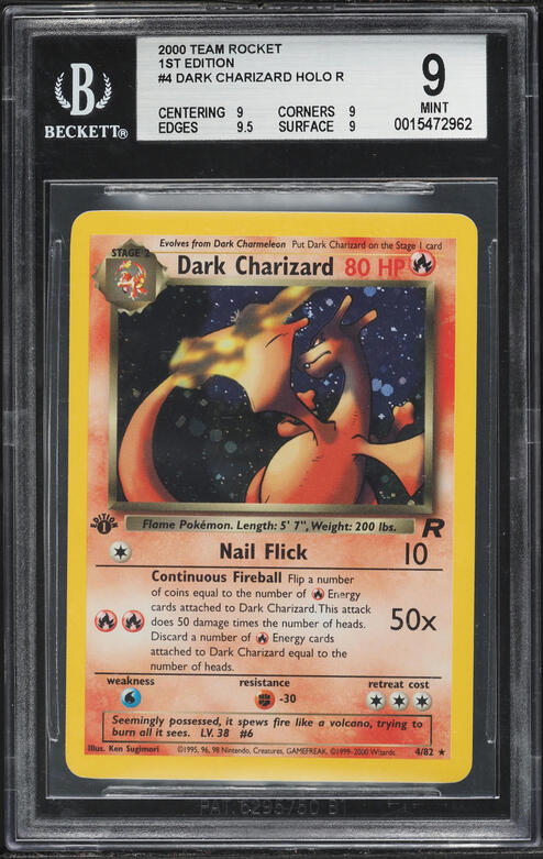 2000 Pokemon Neo Genesis 1st Edition Holo Typhlosion #17 BGS 9.5