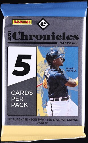 2021 Panini Chronicles Baseball Factory Sealed Pack, 5ct