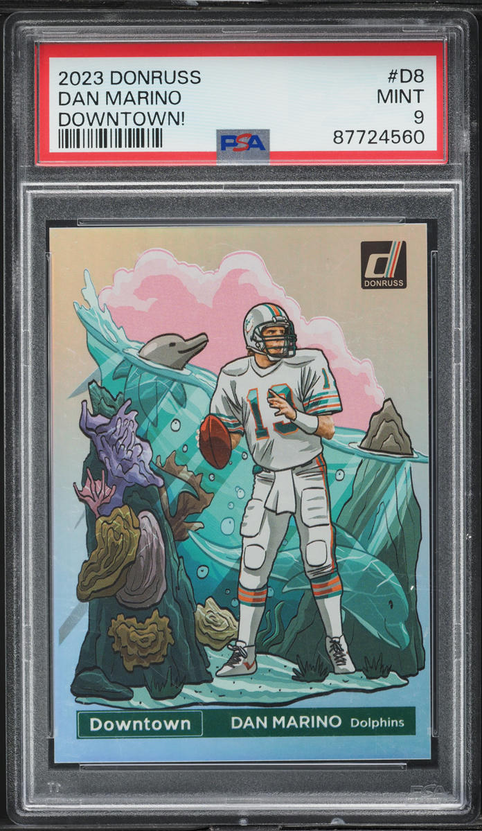 2023 Donruss Downtown Dan Marino #D8 PSA 9 MINT