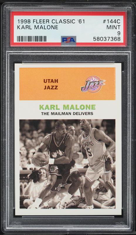 1986 Fleer Basketball Karl Malone ROOKIE #68 PSA 10 GEM MINT on