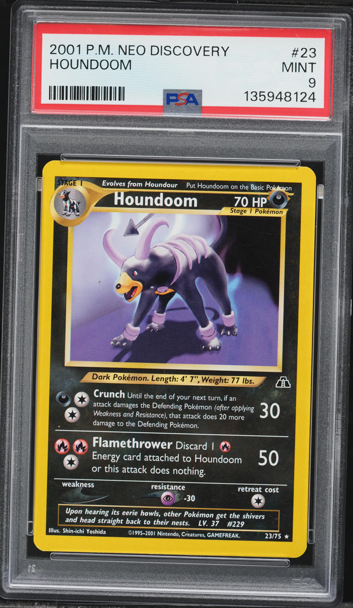 2001 Pokemon Neo Discovery Houndoom #23 PSA 9 MINT