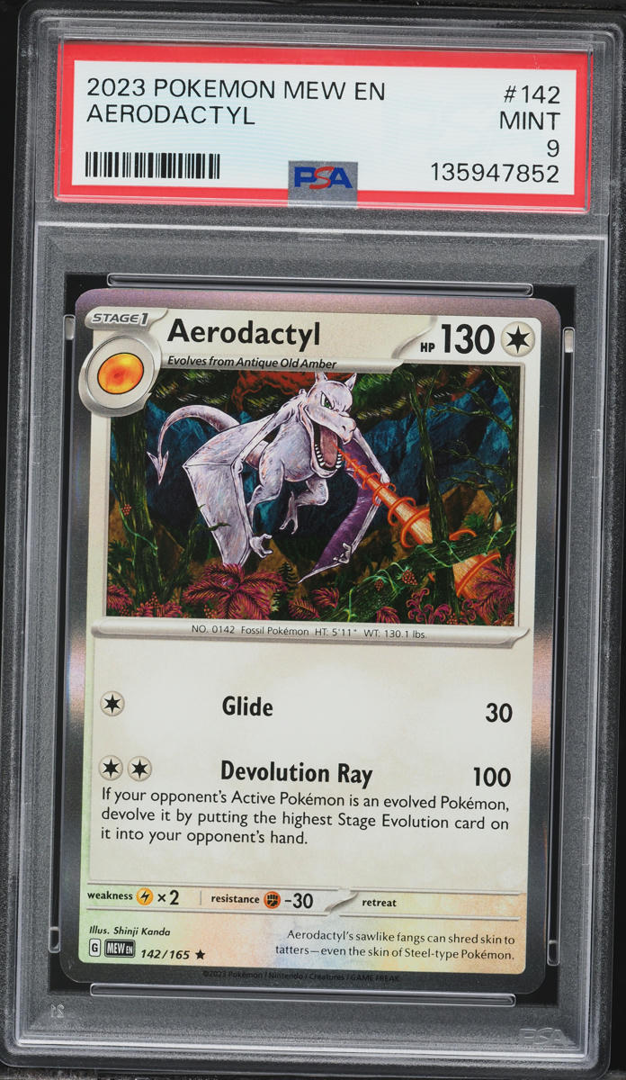 2023 Pokemon Scarlet & Violet 151 Aerodactyl #142 PSA 9 MINT