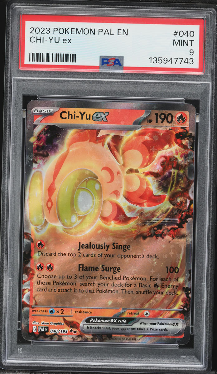 2023 Pokemon Scarlet & Violet Paldea Evolved Chi-Yu Ex #040 PSA 9 MINT
