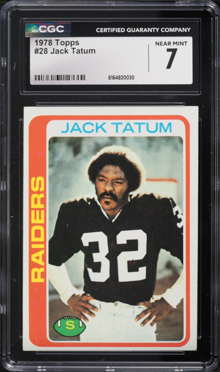 1978 Topps Football Jack Tatum #28 CGC 7 NRMT