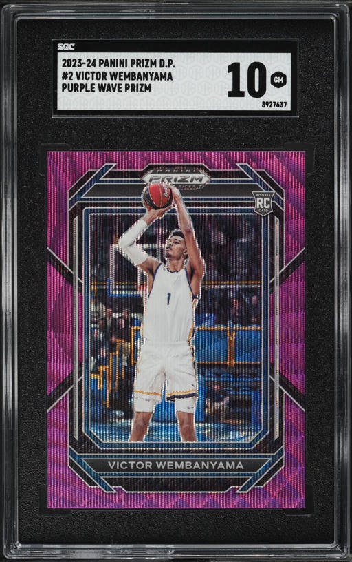 2023 Select Draft Picks Purple Lazer Prizm Joe Burrow #29 SGC 9.5