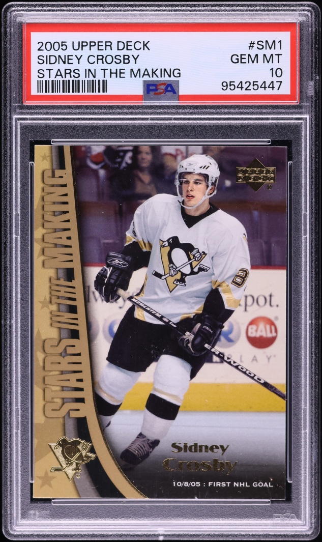 2005 Upper Deck Stars In The Making Sidney Crosby ROOKIE #SM1 PSA 10 GEM MINT