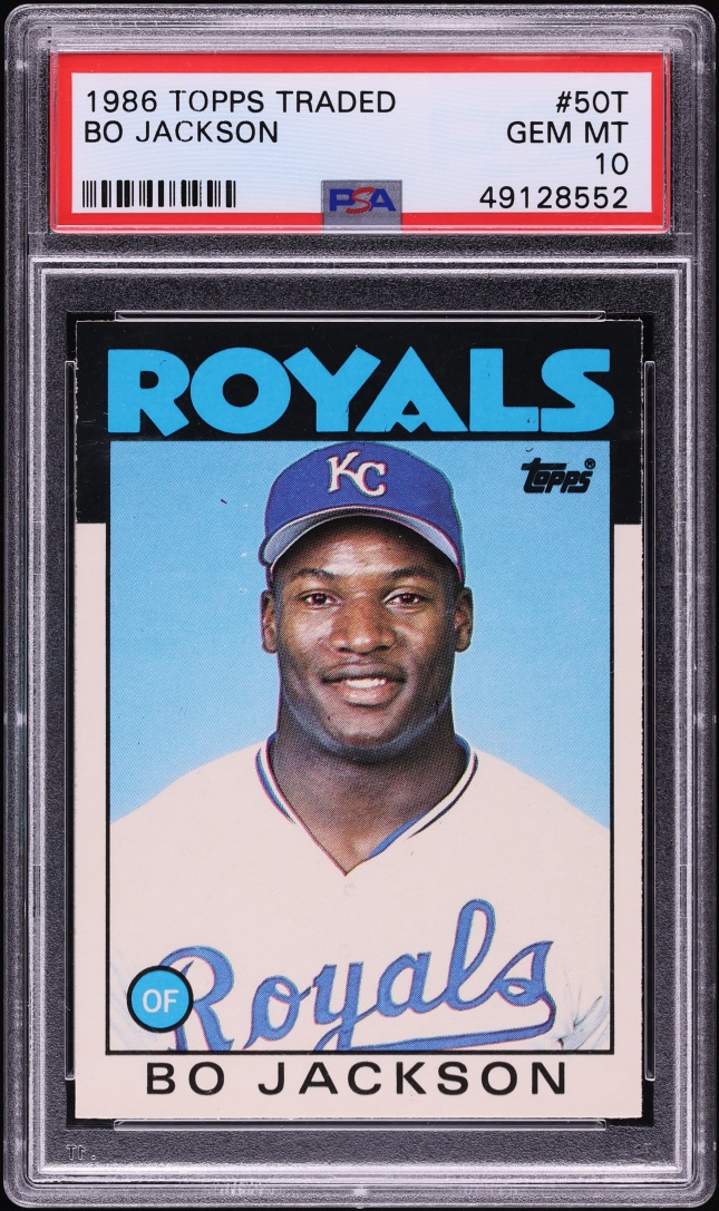 1986 Topps Traded Bo Jackson ROOKIE #50T PSA 10 GEM MINT
