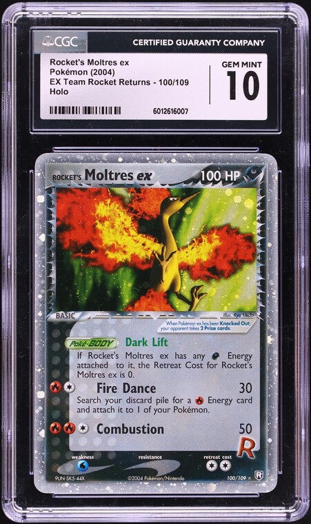 2004 Pokemon Japanese Black Deck Kit Holo Rocket's Moltres ex #14