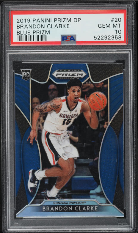 2019-20 Panini Mosaic Mosaic Gold Wave #277 Brandon Clarke on