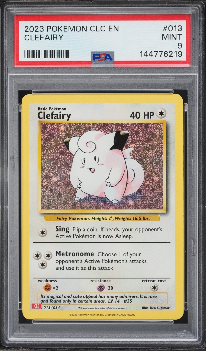 2023 Pokemon TCG Classic Collection Holo Clefairy #13 PSA 9 MINT