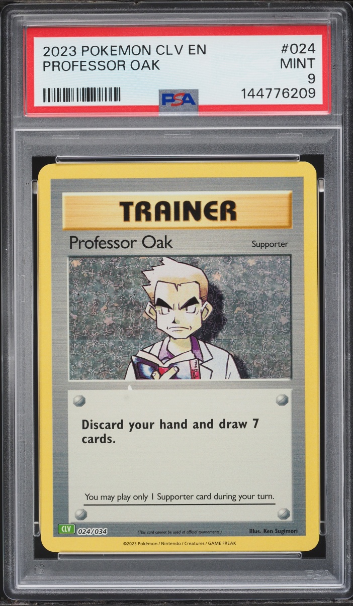 2023 Pokemon TCG Classic Collection Holo Professor Oak #24 PSA 9 MINT
