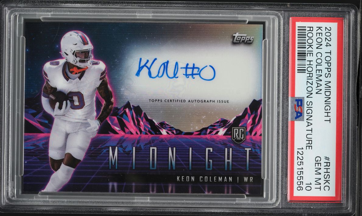 2024 Topps Midnight Horizon Keon Coleman ROOKIE AUTO #RHSKC PSA 10 GEM MINT