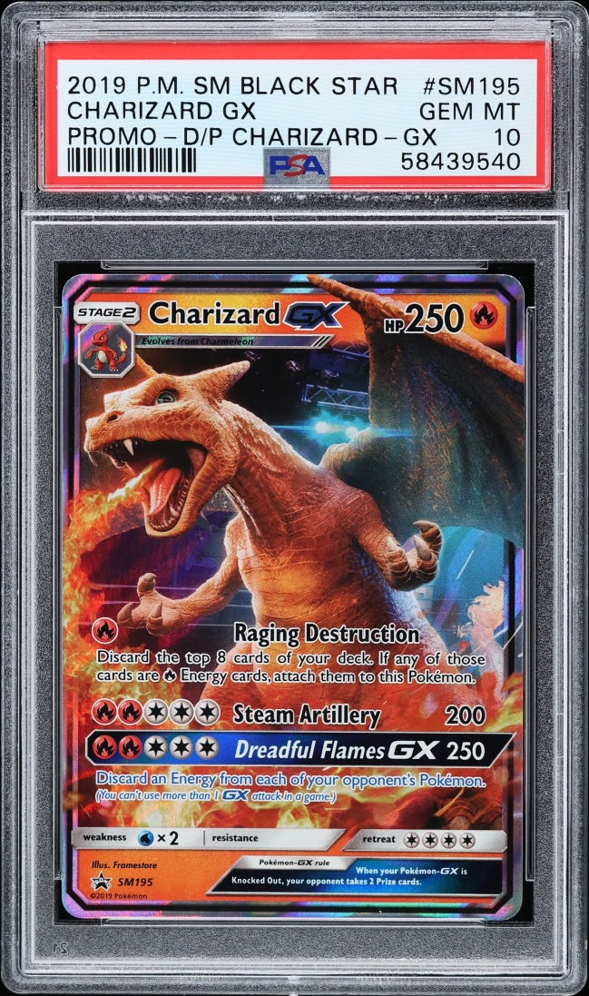2019 Pokemon Sun & Moon Black Star Promo Detective Pikachu Charizard GX #SM195 PSA 10 GEM MINT