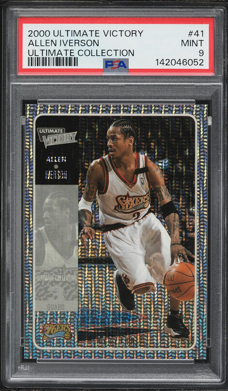 1997 Upper Deck Basketball Allen Iverson #93 PSA 9 MINT on