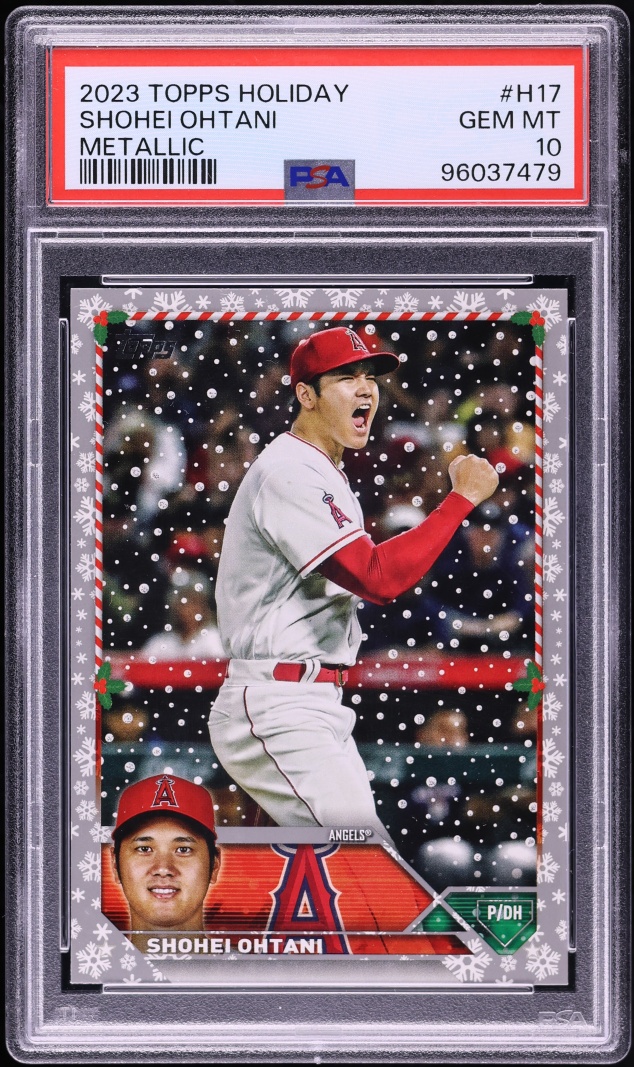 2023 Topps Holiday Metallic Shohei Ohtani #H17 PSA 10 GEM MINT