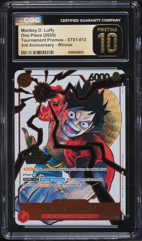 2025 One Piece Legacy Of The Master Monkey D. Luffy #OP12-015 CGC