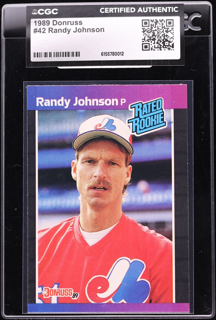 1989 Donruss Randy Johnson ROOKIE #42 CGC AUTH