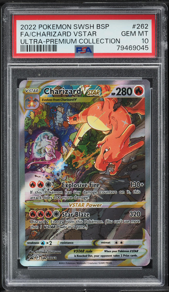 2022 Pokemon SWSH Black Star Promo Ultra Premium Charizard VSTAR #262 PSA 10 GEM