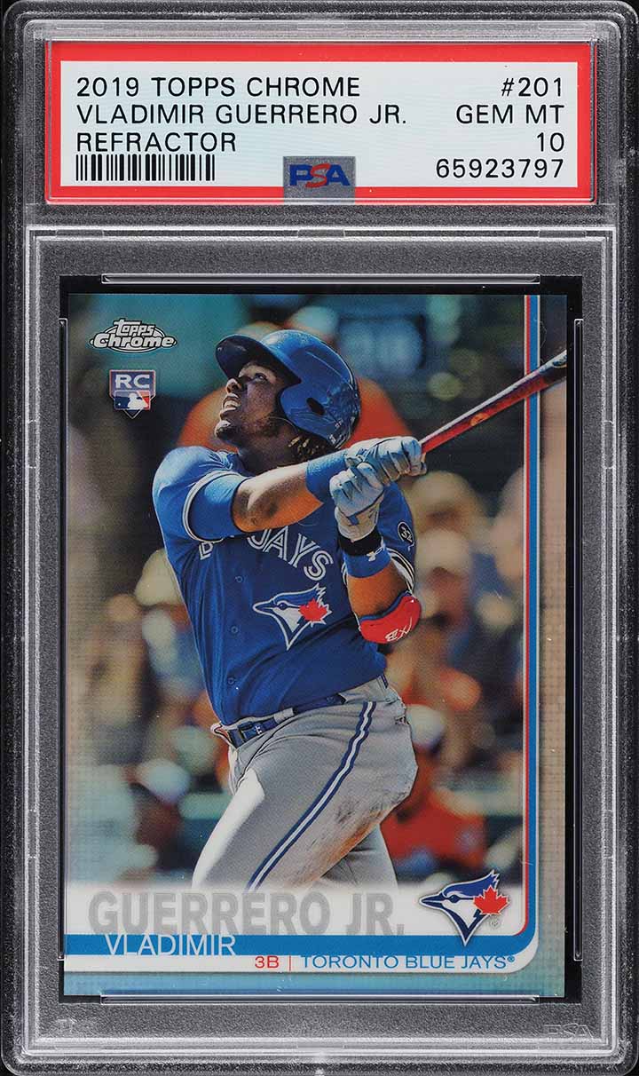 【PSA10】Guerrero Jr. 2019 Topps Chrome RC VLADIMIR GUERRERO JR 2019 Topps Chrome #201 RC Rookie PSA 10