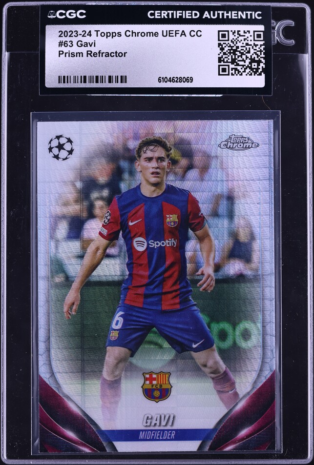 2022 Select La Liga Future Gold Gavi ROOKIE /10 #9 PSA 9 MINT on