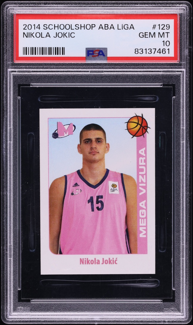 2014 School Shop ABA Liga Nikola Jokic ROOKIE #129 PSA 10 GEM MINT