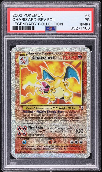 2002 Pokemon Legendary Collection Reverse Holo Rhyhorn #90 PSA 9