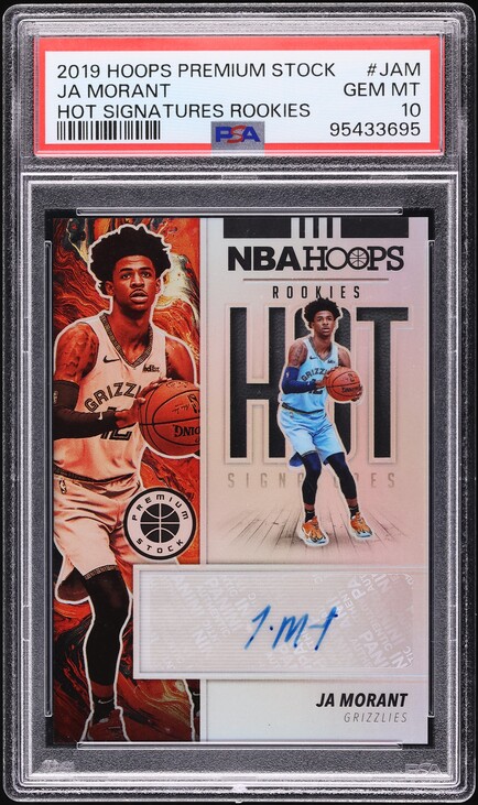 2019 Panini Mosaic Fast Break Purple Ja Morant ROOKIE /50 #274 PSA
