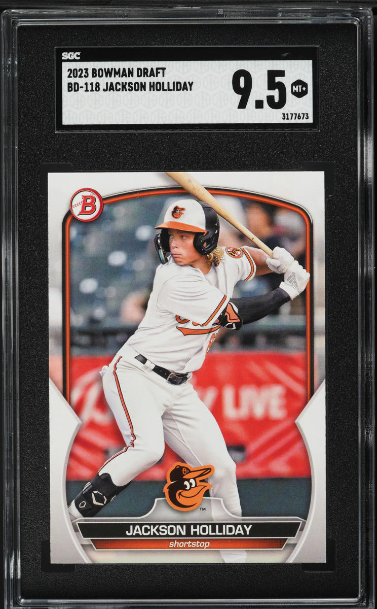 2023 Bowman Draft Jackson Holliday PROSPECT #BD-118 SGC 9.5 MINT+