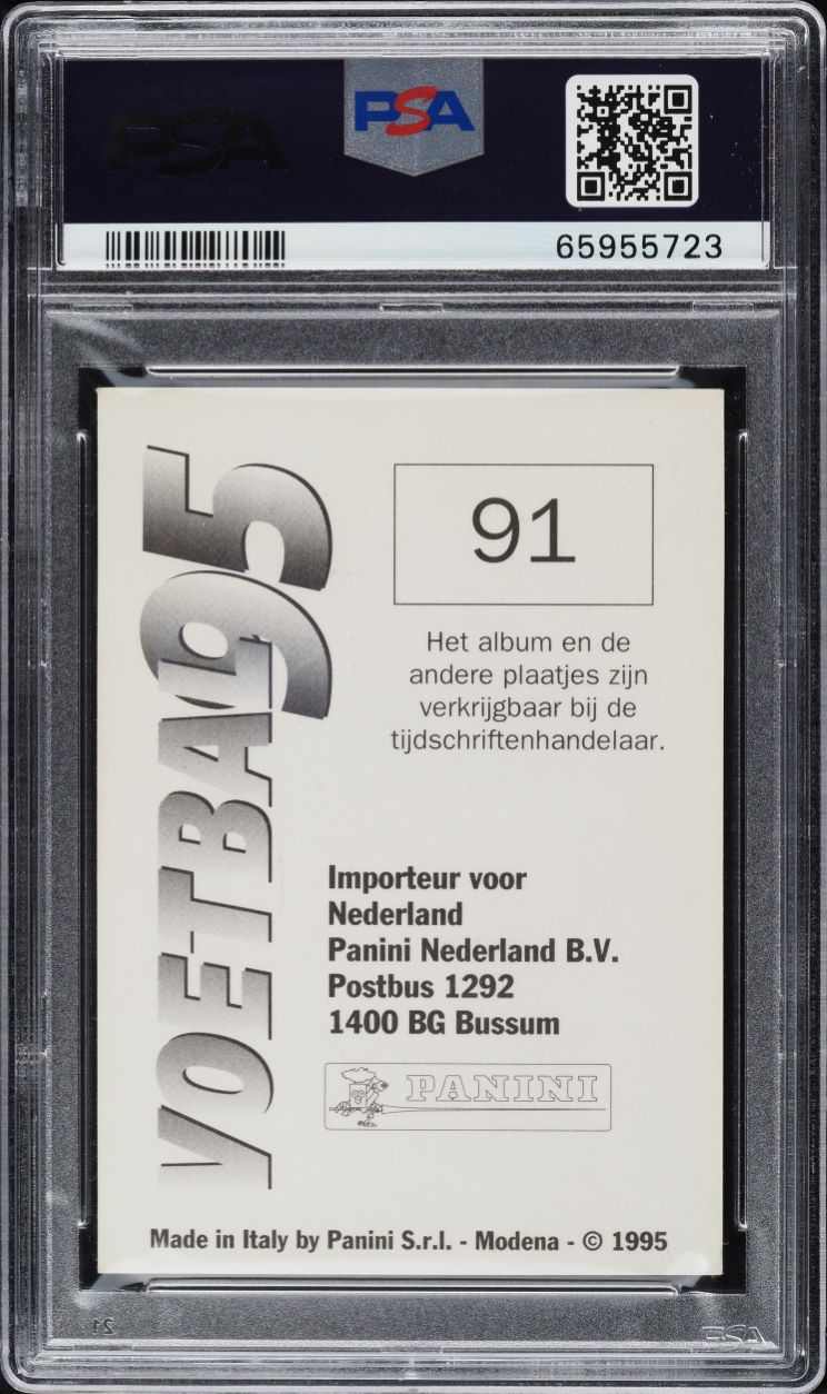 1995 Panini Voetbal 95 Ronaldo ROOKIE #91 PSA 6 EXMT - Photo 2