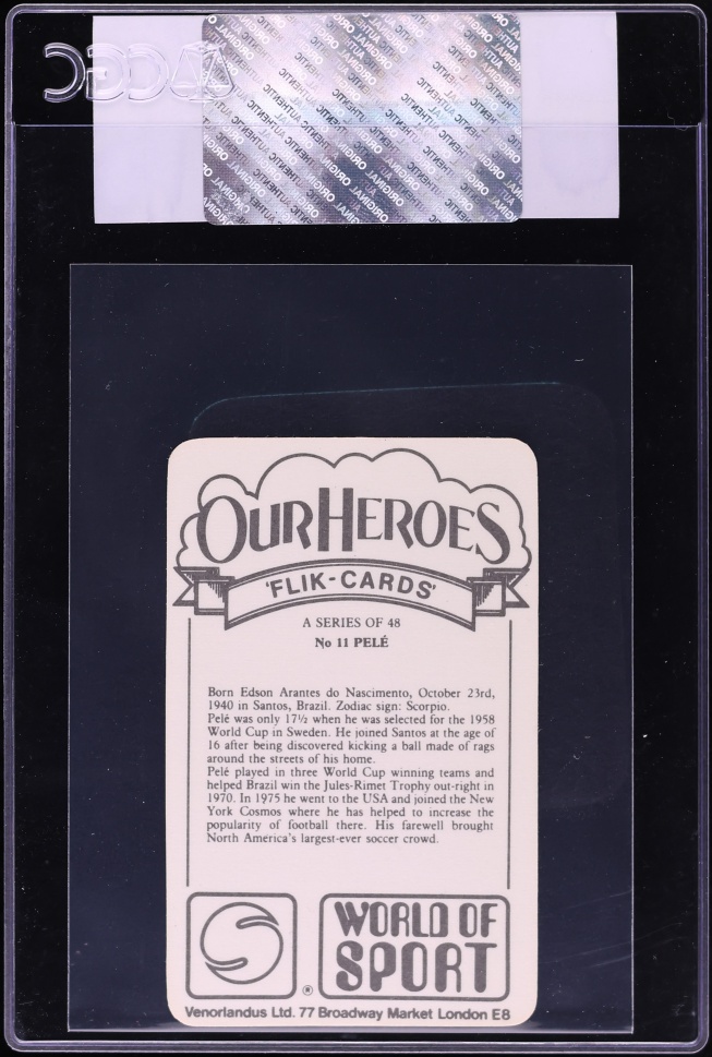 1979 Venorlandus Our Heroes World Of Sport Pele #11 CGC AUTH