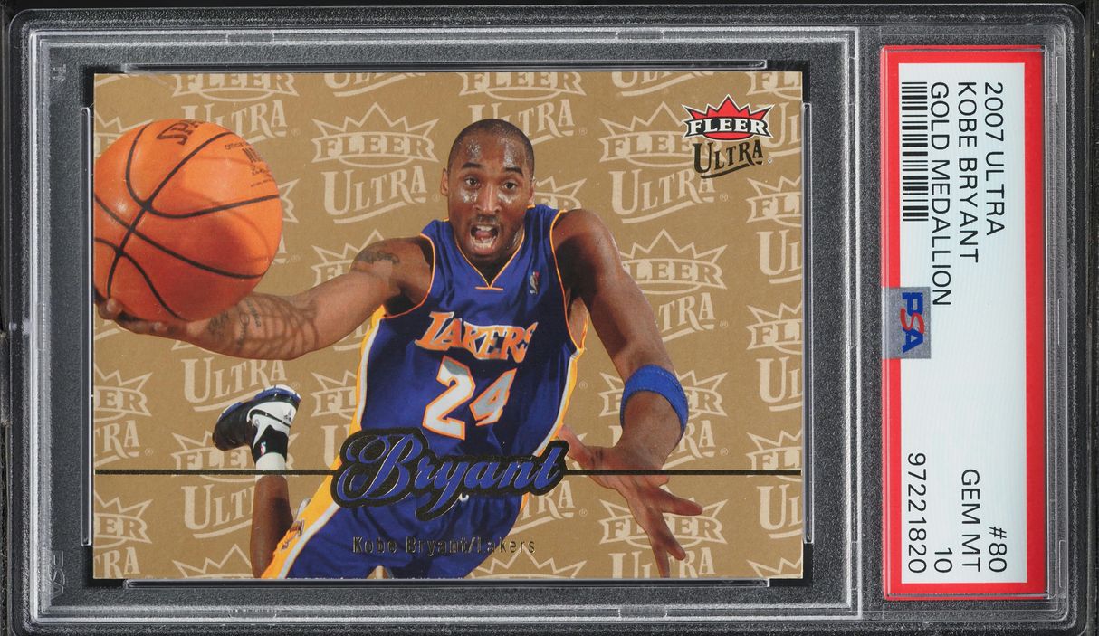 2007 Ultra Gold Medallion Kobe Bryant #80 PSA 10 GEM MINT