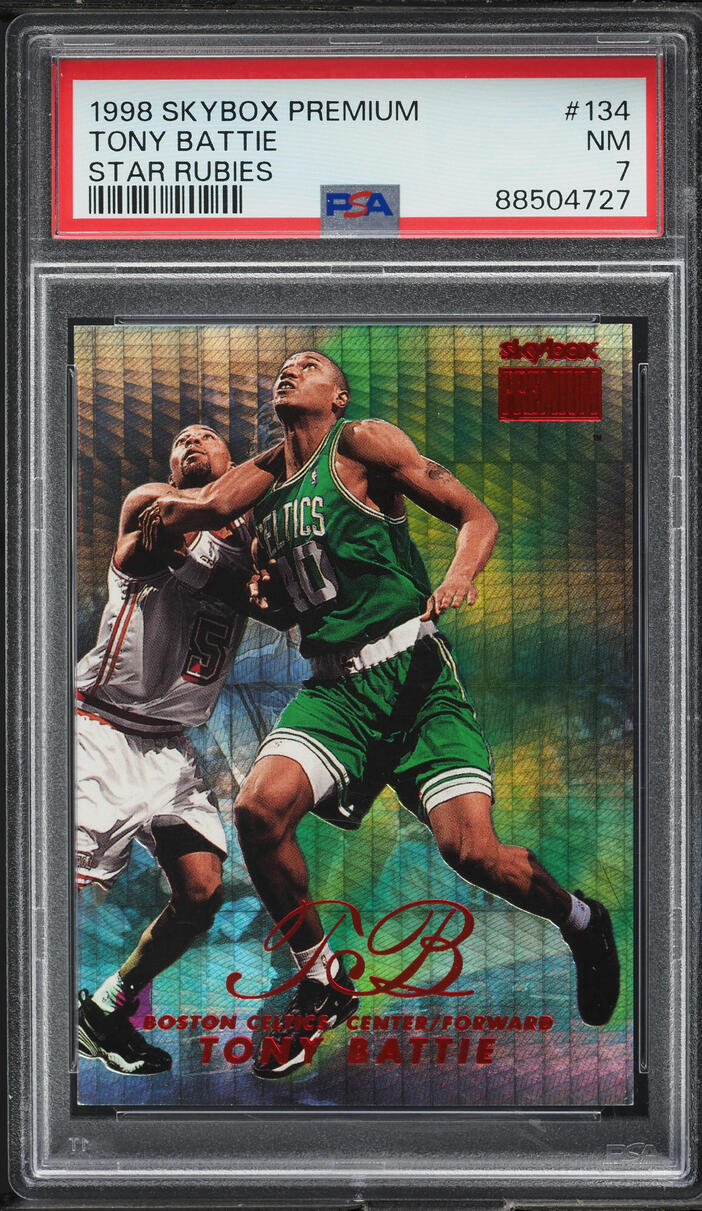 1998 Skybox Premium Star Rubies Tony Battie /50 #134 PSA 7 NRMT