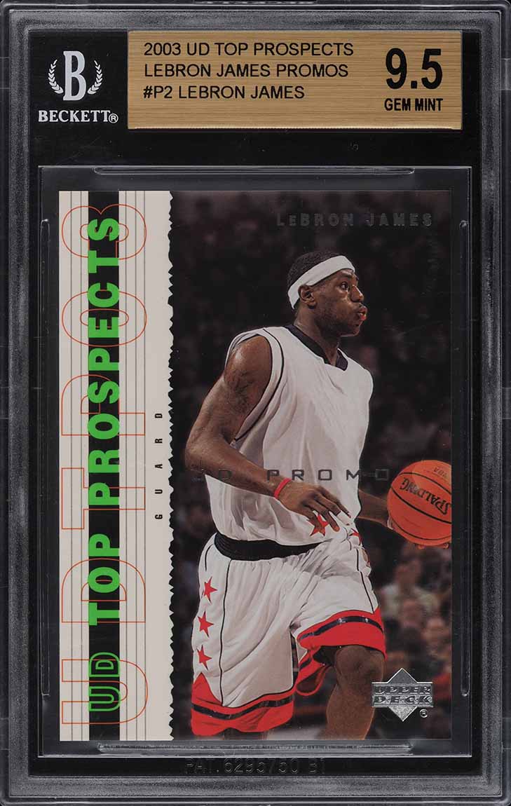 2003 Upper Deck Top Prospects Signs Of Success LeBron James