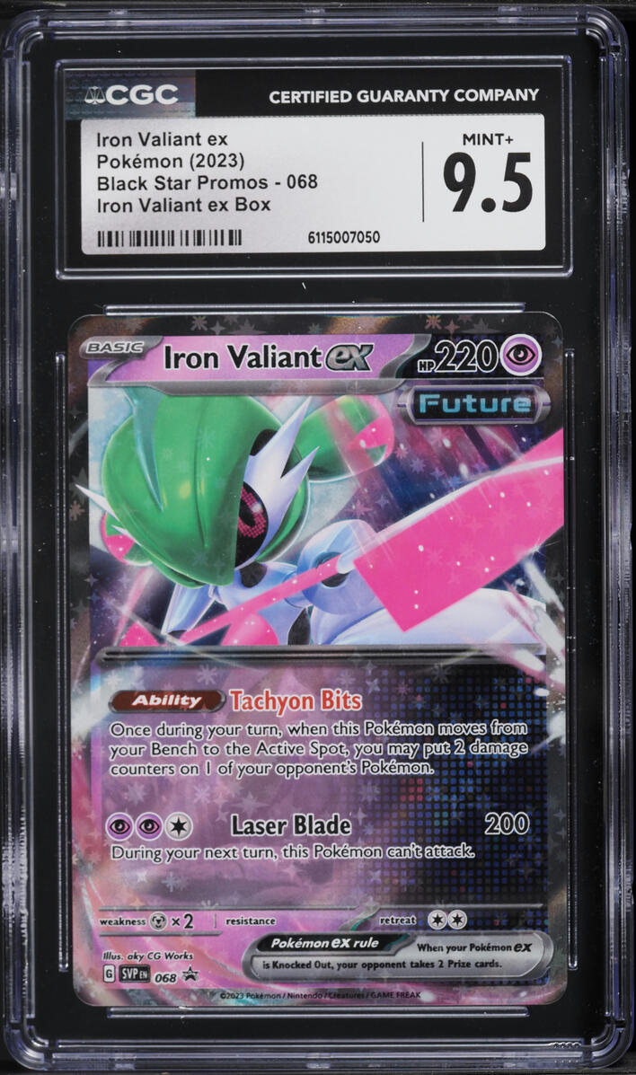 2023 Pokemon Scarlet & Violet Promo Iron Valiant ex #068 CGC 9.5 MINT+