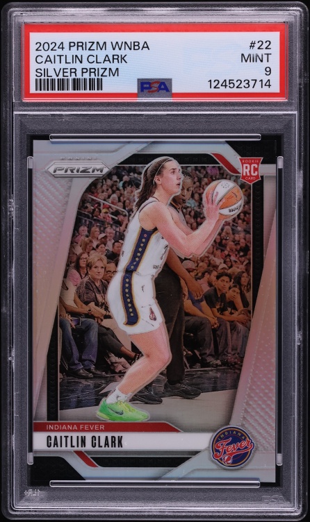 2024 Panini Prizm WNBA Silver Caitlin Clark ROOKIE #22 PSA 9 MINT